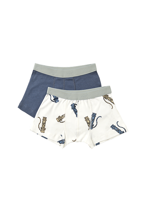 boys  Boxershorts Duo Boxer ° Twisted Tiger // Blue
